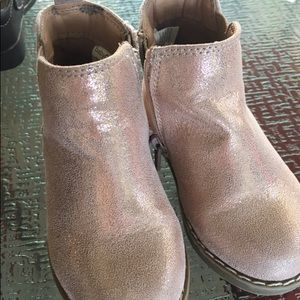Baby Gap pink champagne colored boots